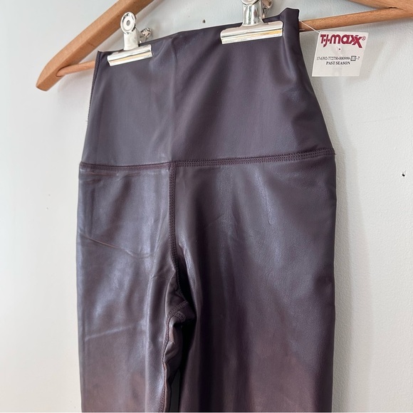 Faux Brown Leather Leggings - Picture 5 of 12